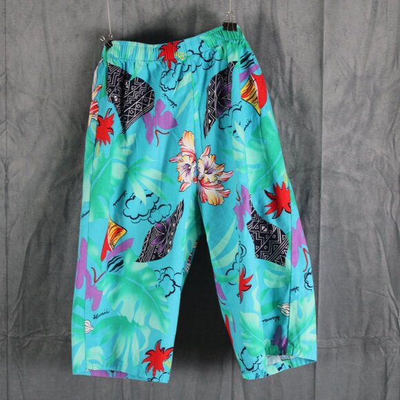 Vintage Hawaiian Shirt - Made in Hawaii Tribal and Floral Pattern - Men's Small - Picture 5 of 8